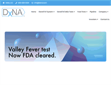 Tablet Screenshot of dxna.com